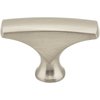 Elements By Hardware Resources 1-5/8" Overall Length Satin Nickel Aiden Cabinet "T" Knob 993SN